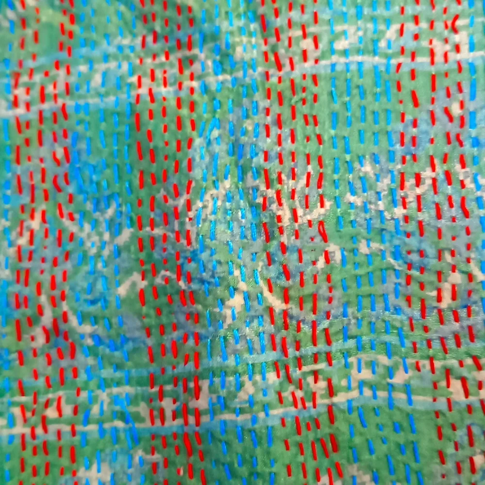 Kantha Handwork embroidery top - Picture 5 of 9